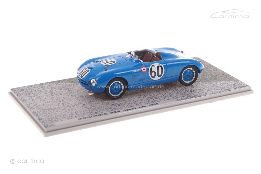 Monopole X84 Sport 24h Le Mans 1951 Hemard/de Montremy Bizarre 1:43 BZ529