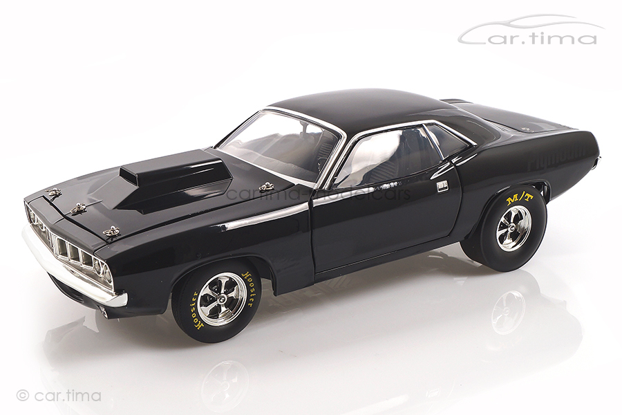 Plymouth Cuda Drag Car schwarz ACME 1:18 A1806110 Plymouth Cuda Drag Car schwarz ACME 1:18 A1806110