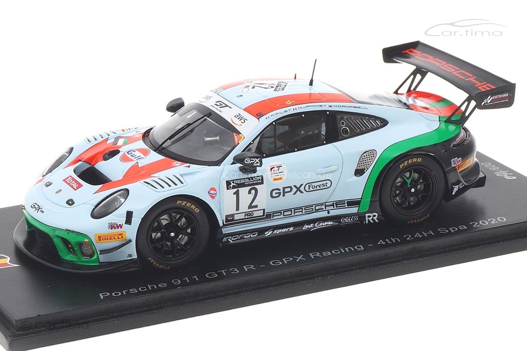 Porsche 911 GT3 R 24h Spa 2020 Campbell/Jaminet/Pilet Spark 1:43 SB373 Porsche 911 GT3 R 24h Spa 2020 Campbell/Jaminet/Pilet Spark 1:43 SB373