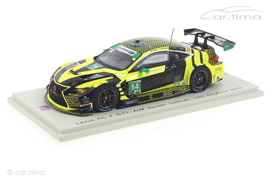Lexus RC F GT3 24h Daytona 2018 Cindric/Cassidy/Heistand Spark 1:43 US076 Lexus RC F GT3 24h Daytona 2018 Cindric/Cassidy/Heistand Spark 1:43 US076