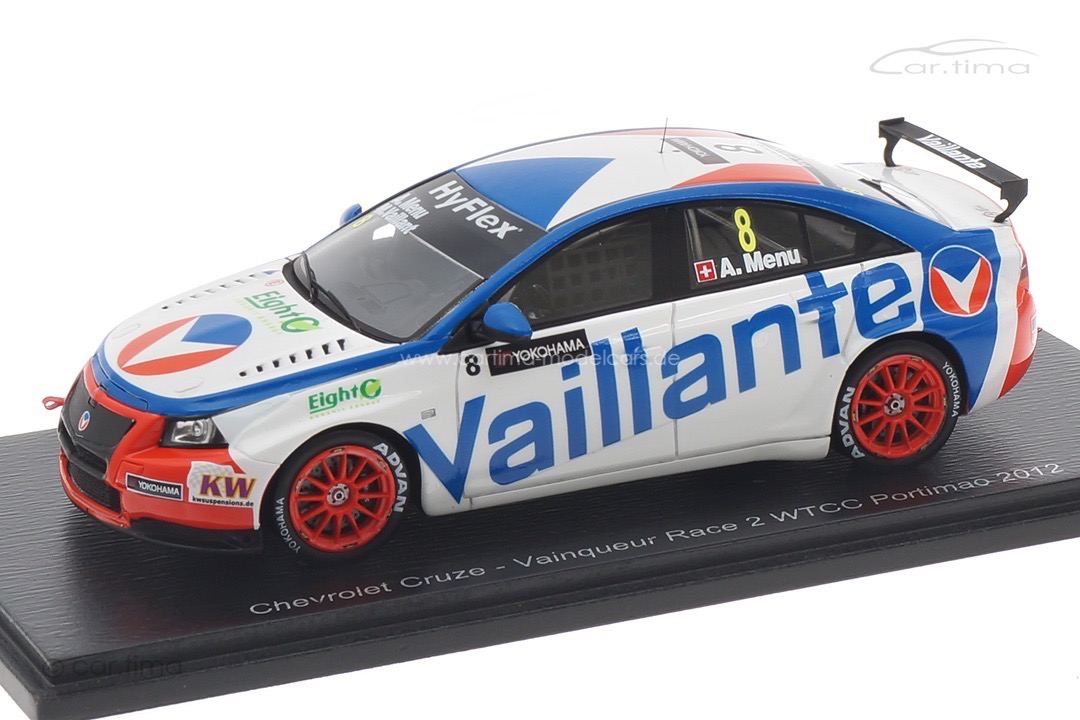 Chevrolet Cruze Vainqueur Race 2 WTCC Alain Menu Spark 1:43 MV01 Chevrolet Cruze Vainqueur Race 2 WTCC Alain Menu Spark 1:43 MV01