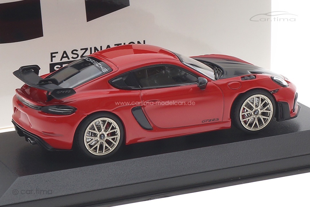 Porsche 718 (982) Cayman GT4 RS Weissach Package Indischrot/Rad Neodyme Minichamps 1:43 413069716