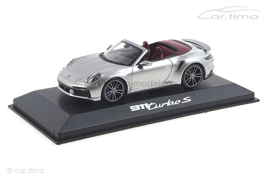 Porsche 911 (992) Turbo S Cabriolet GT-silber Minichamps 1:43 WAP0201790K