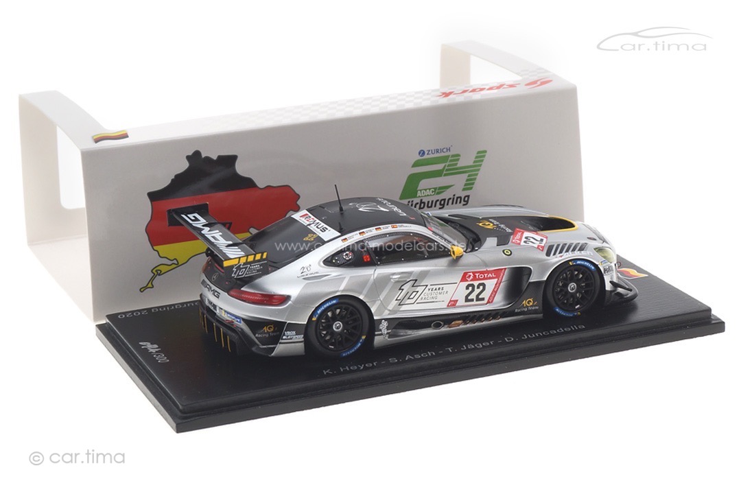 Mercedes-AMG GT3 24h Nürburgring 2020 Asch/Heyer/Jäger/Juncadella Spark 1:43 SG704