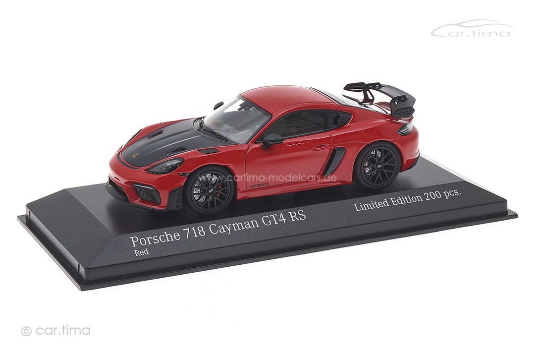 Porsche 718 Cayman GT4 RS Indischrot/Rad schwarz Minichamps 1:43 413069715 Porsche 718 Cayman GT4 RS Indischrot/Rad schwarz Minichamps 1:43 413069715