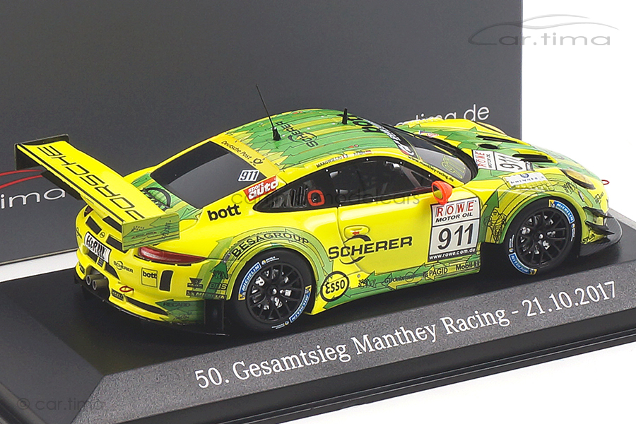 Porsche 911 GT3  R Winner 9. Lauf VLN 2017 Kern/Makowiecki Minichamps 1:43 CA04318002