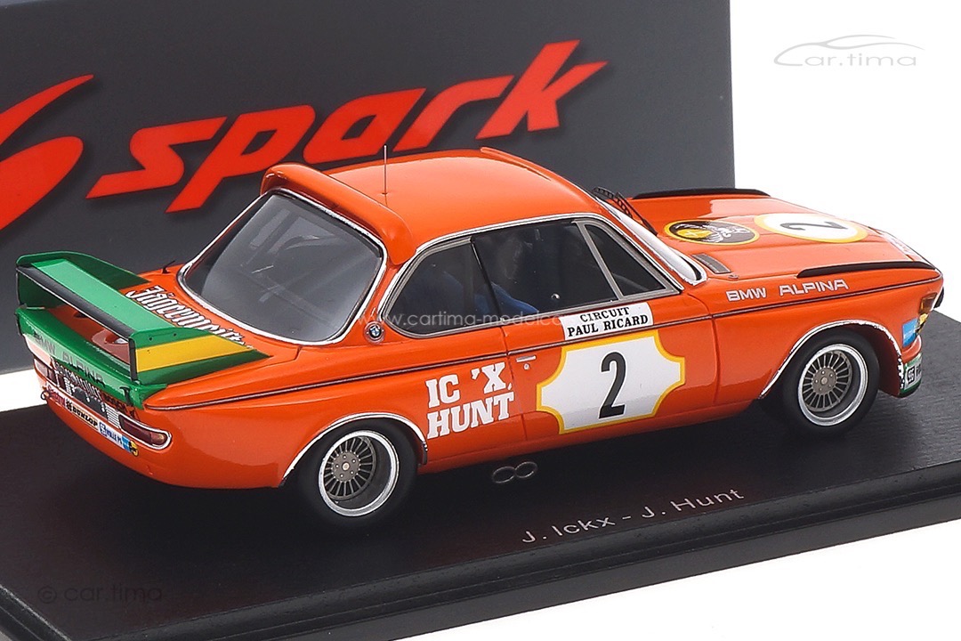 BMW 3.0 CSL 6h Paul Ricard 1973 Ickx/Hunt Spark 1:43 S2820 BMW 3.0 CSL 6h Paul Ricard 1973 Ickx/Hunt Spark 1:43 S2820