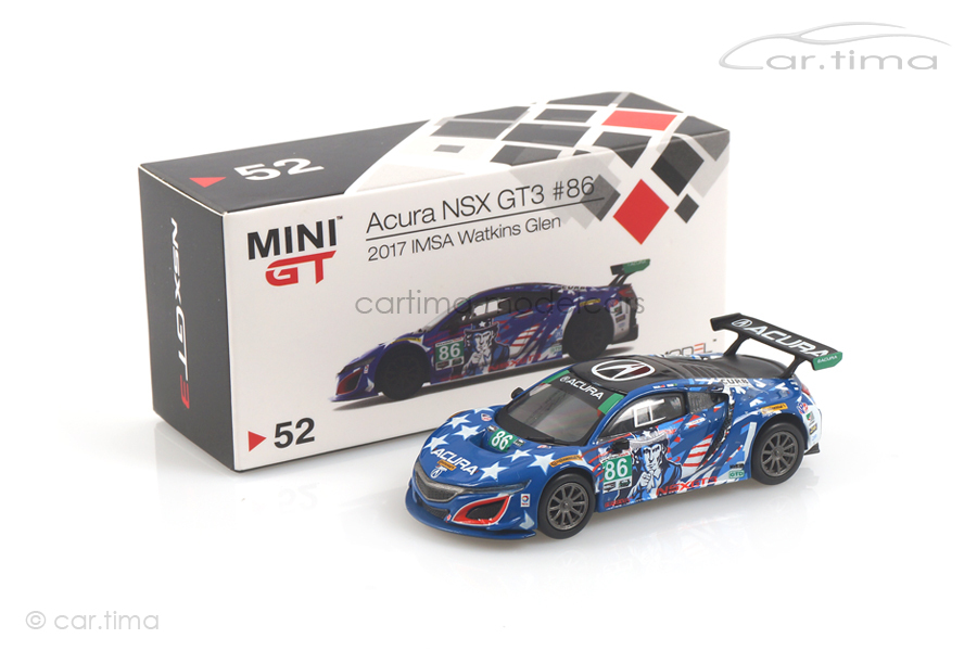Acura NSX GT3 IMSA Watkins Glen 2017 MINI GT 1:64 MGT00052-L Acura NSX GT3 IMSA Watkins Glen 2017 MINI GT 1:64 MGT00052-L