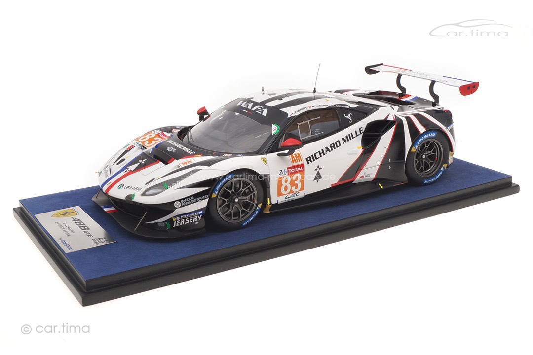 Ferrari 488 GTE Evo 24h Le Mans 2020 Collard/Nielsen/Perrodo LookSmart 1:18 LS18LM025