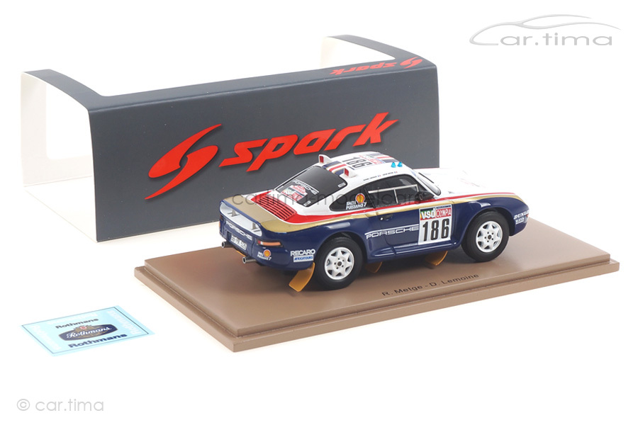 Porsche 959 Rallye Paris-Dakar 1985 Metge/Lemoine Spark 1:43 S7818 Porsche 959 Rallye Paris-Dakar 1985 Metge/Lemoine Spark 1:43 S7818
