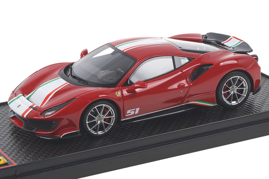 Ferrari 488 Pista Piloti Rosso Corsa 322 BBR 1:43 BBRC216A Ferrari 488 Pista Piloti Rosso Corsa 322 BBR 1:43 BBRC216A