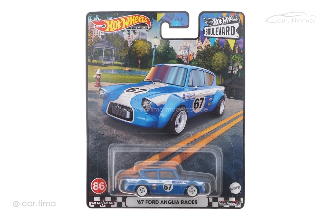 Ford Anglia Racer 1967 Boulevard Series 2023 #86 Premium Real Riders Hot Wheels 1:64 GJT68-HKF32