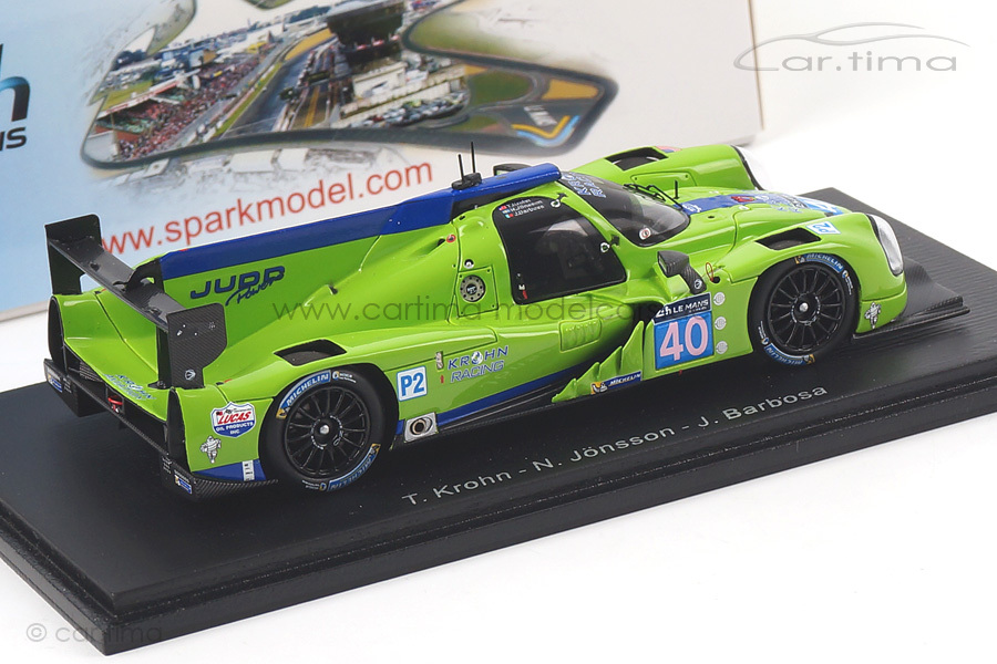 Ligier JS P2-Judd 24h Le Mans 2015 Barbosa/Krohn/Jönsson Spark 1:43 S4654 Ligier JS P2-Judd 24h Le Mans 2015 Barbosa/Krohn/Jönsson Spark 1:43 S4654