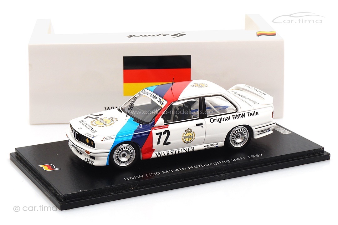BMW M3 E30 24h Nürburgring 1987 Quester/Oestreich/Vogt Spark 1:43 SG608