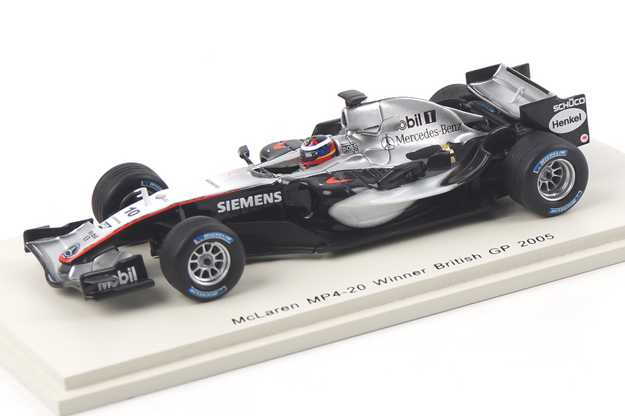 McLaren MP4-20 Winner British GP 2005 Juan-Pablo Montoya Spark 1:43 S4304 McLaren MP4-20 Winner British GP 2005 Juan-Pablo Montoya Spark 1:43 S4304