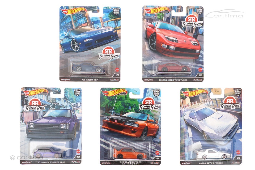Ronin Run Premium 5 Car-Set Car Culture Real Riders Hot Wheels 1:64 FPY86-957P Ronin Run Premium 5 Car-Set Car Culture Real Riders Hot Wheels 1:64 FPY86-957P
