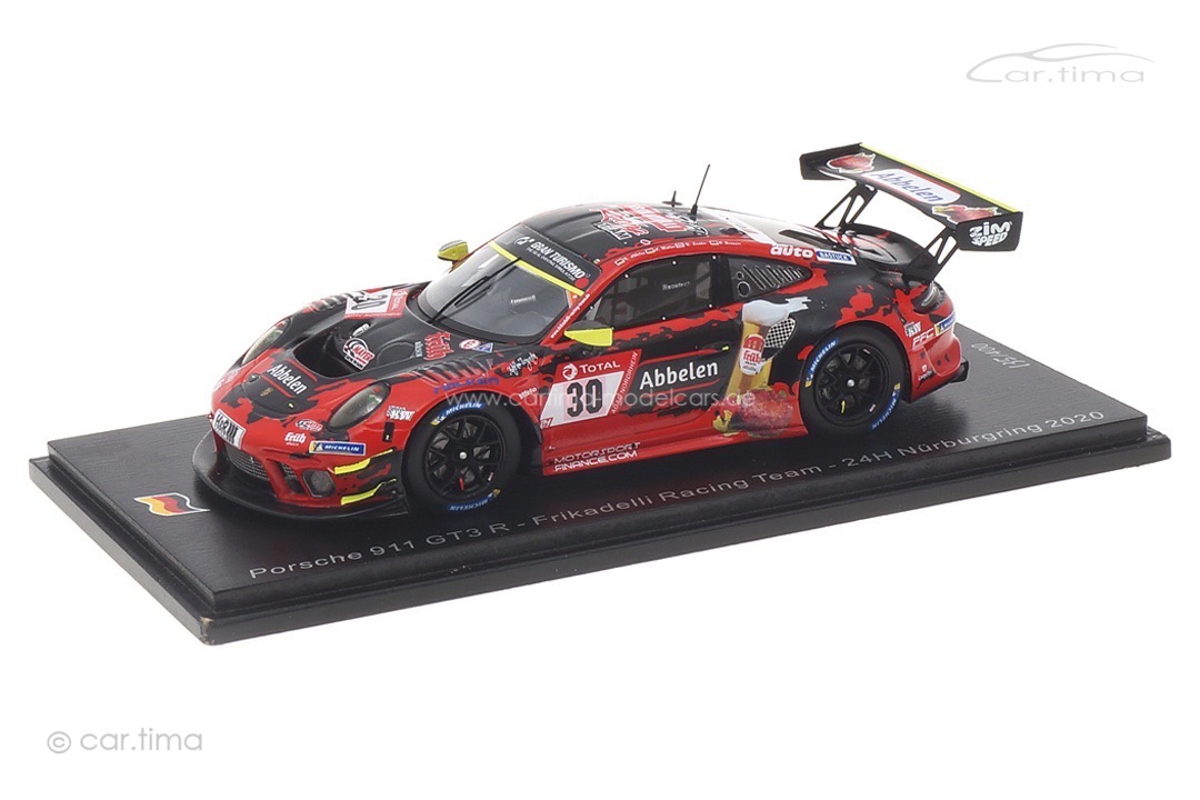 Porsche 911 GT3 R 24h Nürburgring 2020 Abbelen/Müller/Renauer/Siedler Spark 1:43 SG703 Porsche 911 GT3 R 24h Nürburgring 2020 Abbelen/Müller/Renauer/Siedler Spark 1:43 SG703