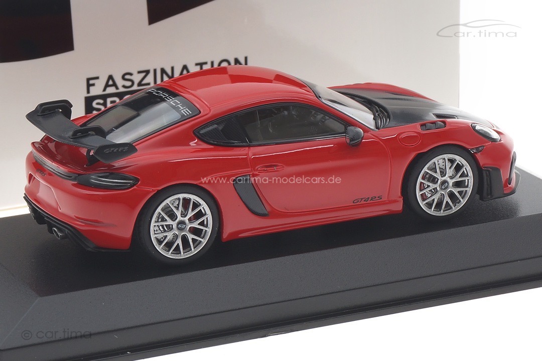 Porsche 718 (982) Cayman GT4 RS Weissach Paket Indischrot/Rad silber Minichamps 1:43 413069714 Porsche 718 (982) Cayman GT4 RS Weissach Paket Indischrot/Rad silber Minichamps 1:43 413069714