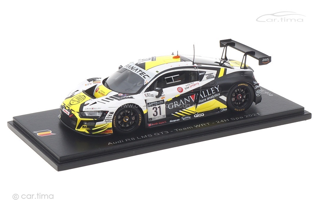 Audi R8 LMS GT3 24h Spa 2021 Tomita/Bird/Eriksen Spark 1:43 SB449 Audi R8 LMS GT3 24h Spa 2021 Tomita/Bird/Eriksen Spark 1:43 SB449