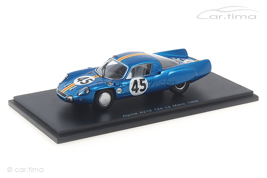 Alpine A210 24h Le Mans 1966 Bouharde/Verrier Spark 1:43 S5492 Alpine A210 24h Le Mans 1966 Bouharde/Verrier Spark 1:43 S5492