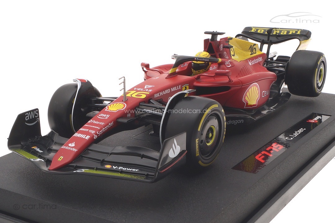 Ferrari F1-75 GP Monza 2022 Charles Leclerc Bburago 1:18 18-16811LE Ferrari F1-75 GP Monza 2022 Charles Leclerc Bburago 1:18 18-16811LE