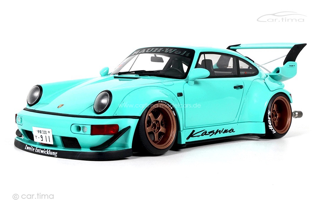 RWB auf Basis Porsche 964 Kashiwa blue GT Spirit 1:18 GT569