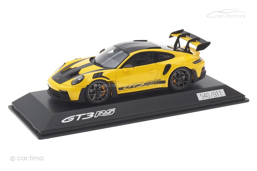 Porsche 911 (992) GT3 RS Racinggelb Weissach Package Spark 1:43 WAP0201530P008 Porsche 911 (992) GT3 RS Racinggelb Weissach Package Spark 1:43 WAP0201530P008