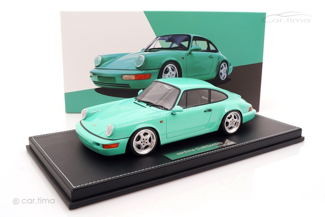 Porsche 911 (964) Carrera RS Mintgrün Speedline Alufelgen car.tima CUSTOMIZED 1:18