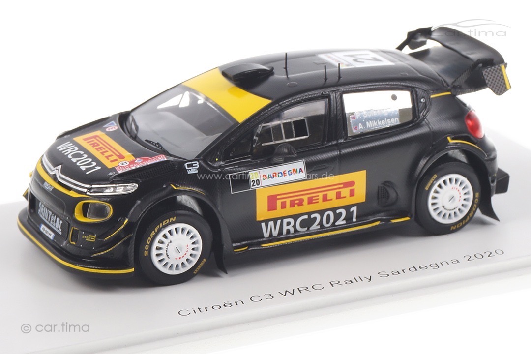 Citroen C3 Rally Sardegna 2020 Solberg/Mikkelsen Spark 1:43 S6574 Citroen C3 Rally Sardegna 2020 Solberg/Mikkelsen Spark 1:43 S6574