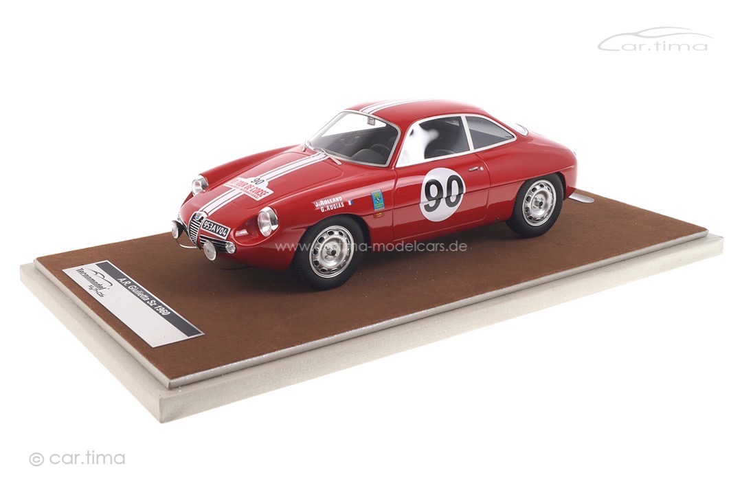 Alfa Romeo Giulietta SZ Tour de Corse 1960 Rolland/Augias Tecnomodel 1:18 TM18-42D Alfa Romeo Giulietta SZ Tour de Corse 1960 Rolland/Augias Tecnomodel 1:18 TM18-42D