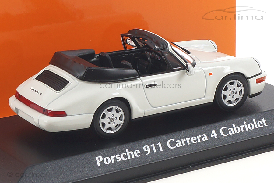 Porsche 911 (964) Carrera 4 Cabriolet weiß 1990 Minichamps 1:43 940067330 Porsche 911 (964) Carrera 4 Cabriolet weiß 1990 Minichamps 1:43 940067330