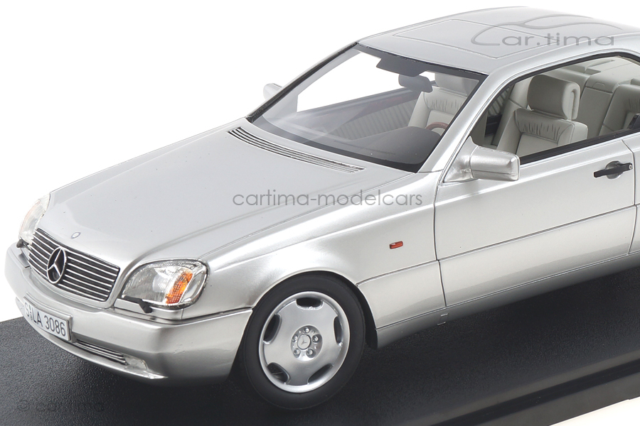 Mercedes-Benz 600 SEC C140 silber Cult Models 1:18 CML079-1