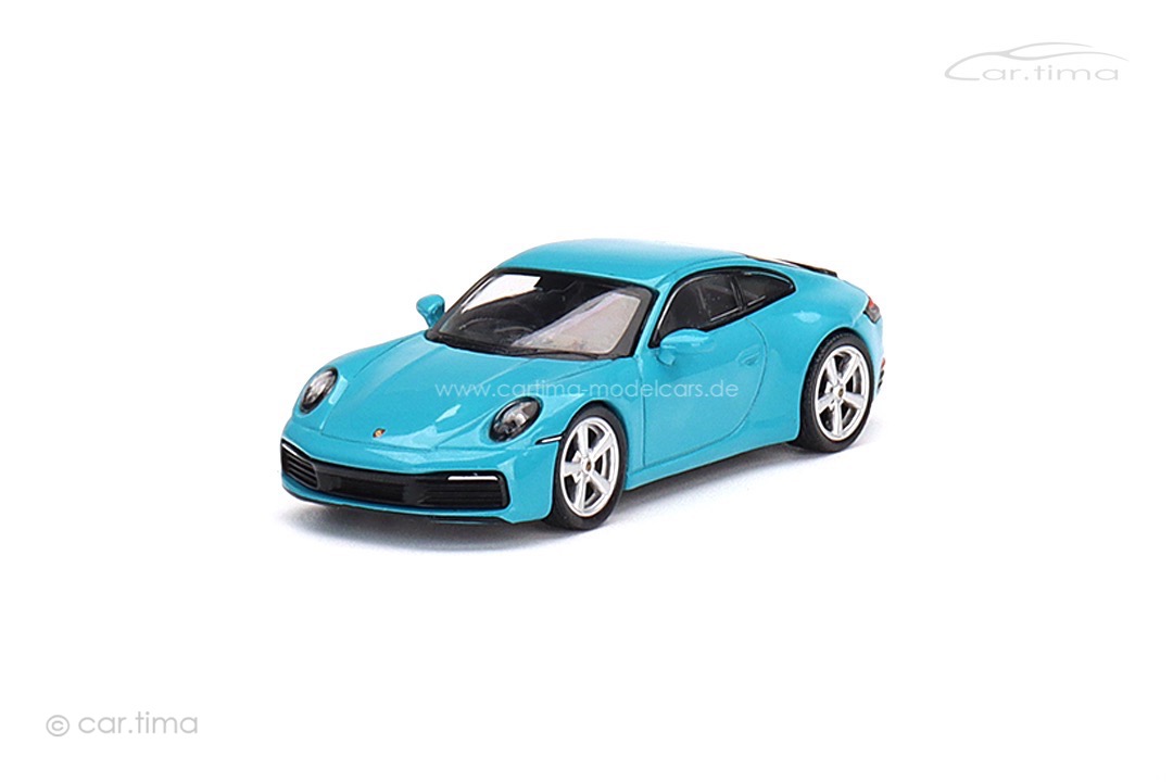 Porsche 911 (992) Carrera S Miamiblau MINI GT 1:64 MGT00435-L