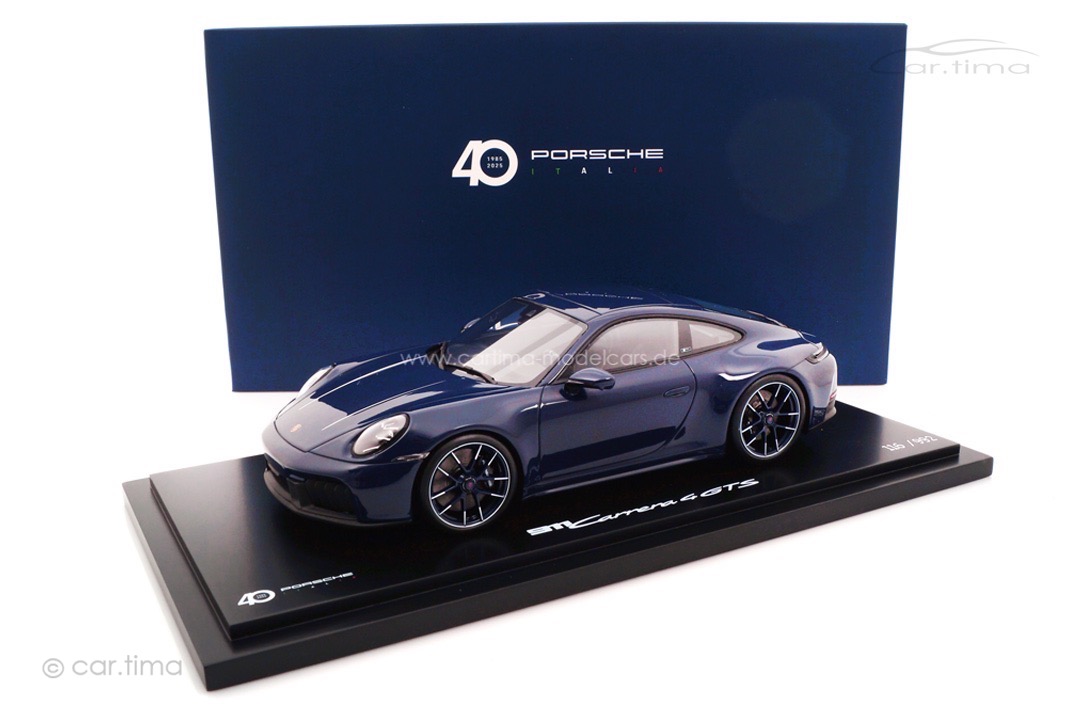 Porsche 911 (992.2) Carrera 4 GTS 40 Jahre Porsche Italien Blusogno Spark 1:18 WAP0210560TGTS