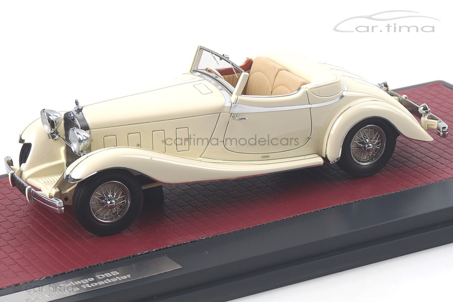 Delage D8S De Villars Roadster 1933 weiß Matrix Scale Models 1:43 MX50407-031 Delage D8S De Villars Roadster 1933 weiß Matrix Scale Models 1:43 MX50407-031
