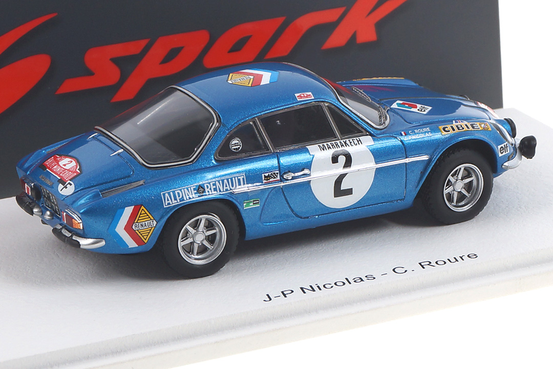 Alpine A110 Rallye Monte Carlo 1971 Nicolas/Roure Spark 1:43 S6108
