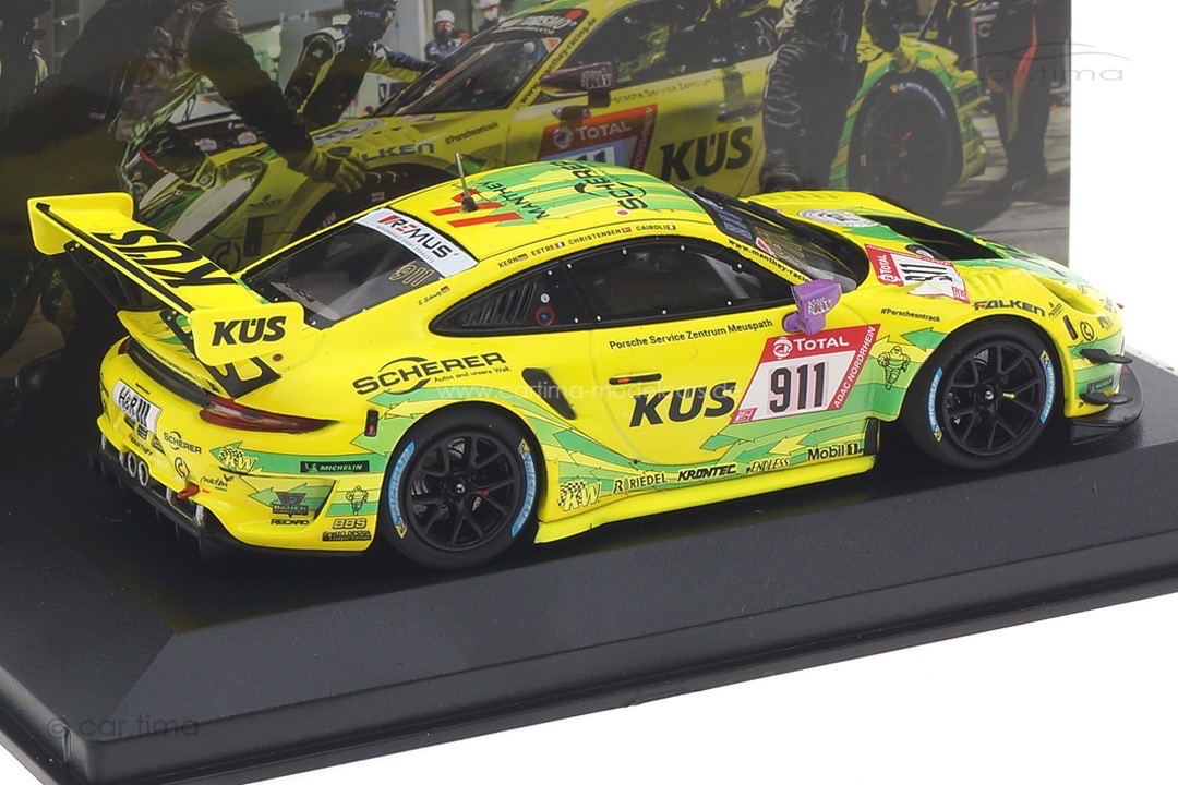 Porsche 911 (991 II) GT3 R Winner 24h Nürburgring 2021 Manthey Grello 1:43 Minichamps Porsche 911 (991 II) GT3 R Winner 24h Nürburgring 2021 Manthey Grello 1:43 Minichamps