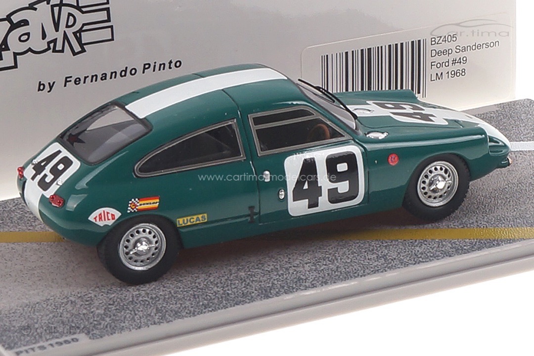 Deep Sanderson 302 Ford 24h Le Mans 1968 Lawrence/Wingfield Bizarre 1:43 BZ405 Deep Sanderson 302 Ford 24h Le Mans 1968 Lawrence/Wingfield Bizarre 1:43 BZ405