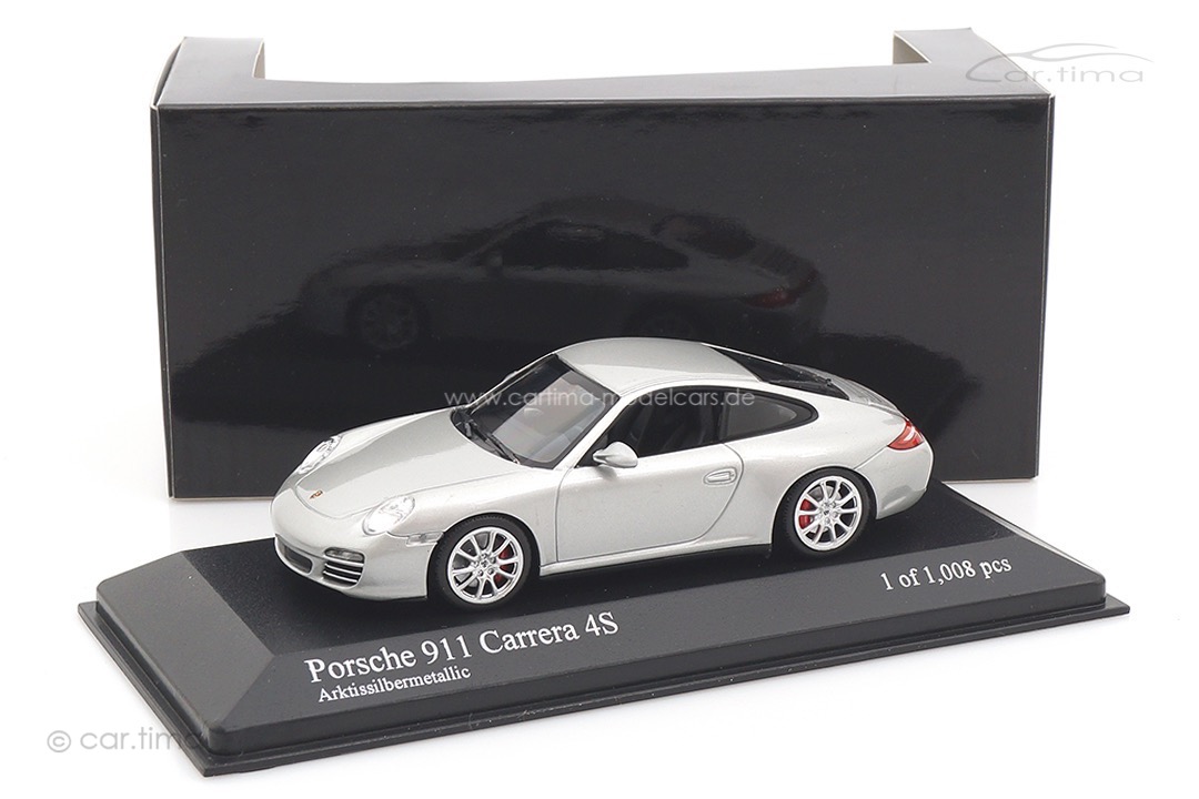 Porsche 911 (997 II) Carrera 4S Artkissilber Minichamps 1:43 400066421