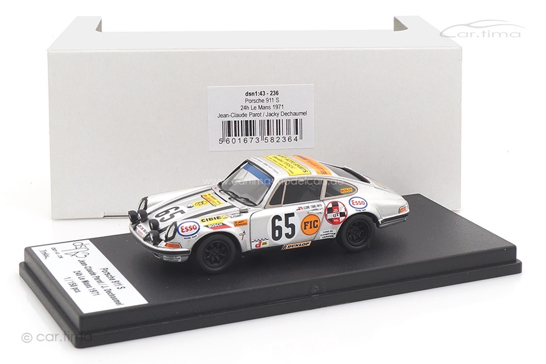 Porsche 911 S 24h Le Mans 1970 Parot/Dechaumel Troféu 1:43 DSN143-168