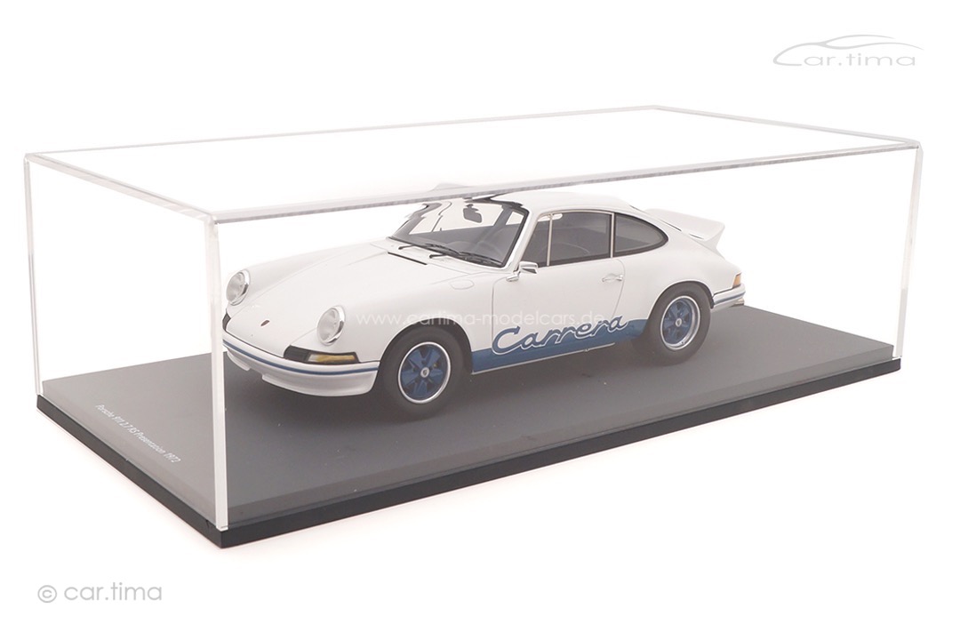 Porsche 911 Carrera RS 2,7 Präsentation 1972 weiß/blau Schuco 1:18 18U00062