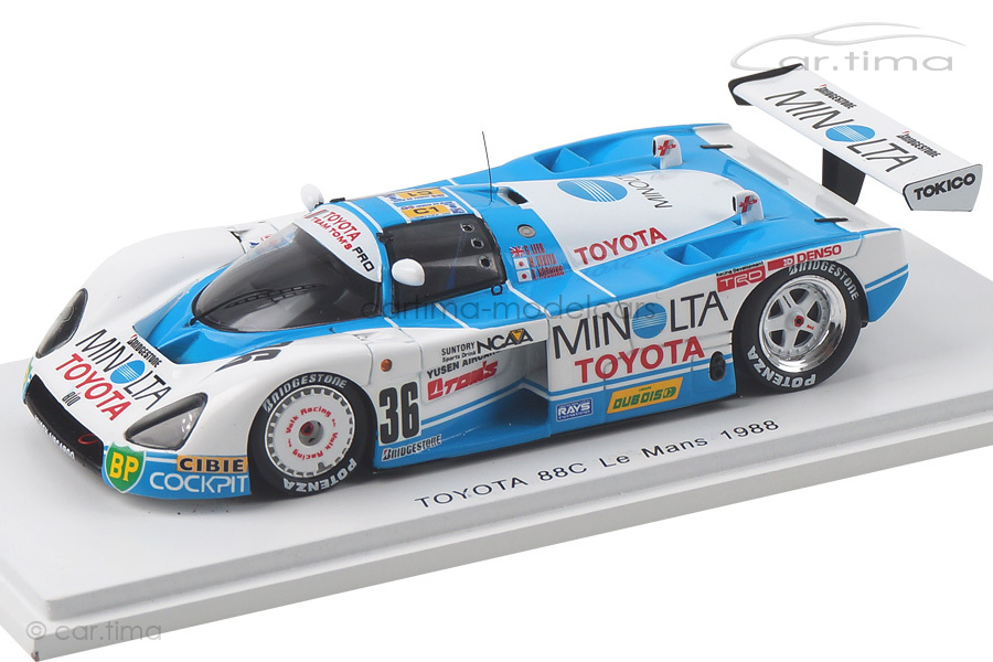 Toyota 88C 24h Le Mans 1988 Hoshino/Lees/Sekiya Spark 1:43 S5242 Toyota 88C 24h Le Mans 1988 Hoshino/Lees/Sekiya Spark 1:43 S5242