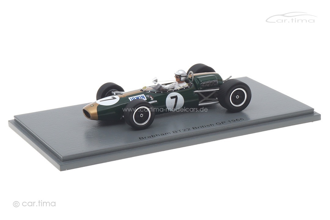 Brabham BT22 GP Großbritannien 1966 Chris Irwin Spark 1:43 S7093 Brabham BT22 GP Großbritannien 1966 Chris Irwin Spark 1:43 S7093