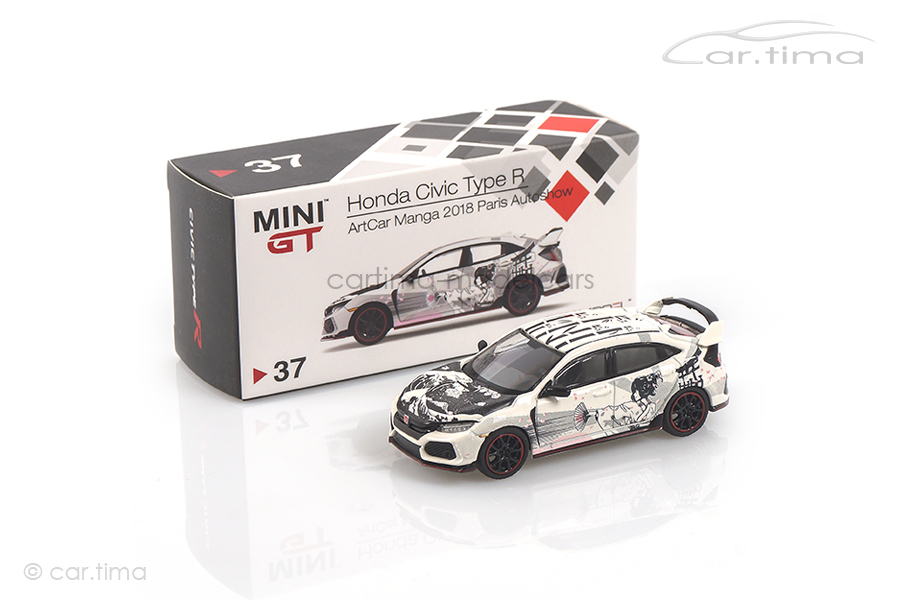 Honda Civic Type R Art Car Manga Paris Autoshow 2018 MINI GT 1:64 MGT00037-L