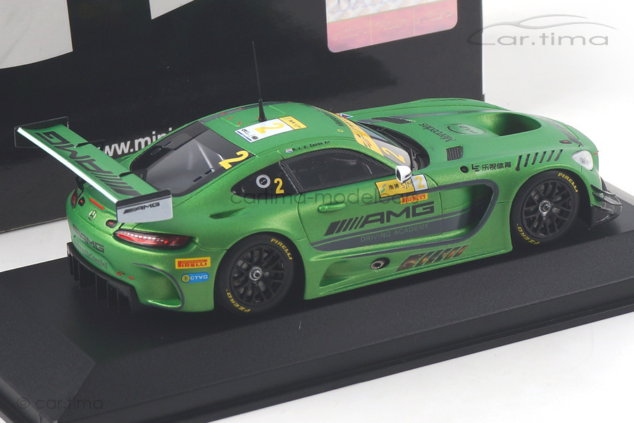 Mercedes-AMG GT3 FIA GT World Cup Macau 2016 van der Zande Minichamps 1:43 437163102 Mercedes-AMG GT3 FIA GT World Cup Macau 2016 van der Zande Minichamps 1:43 437163102