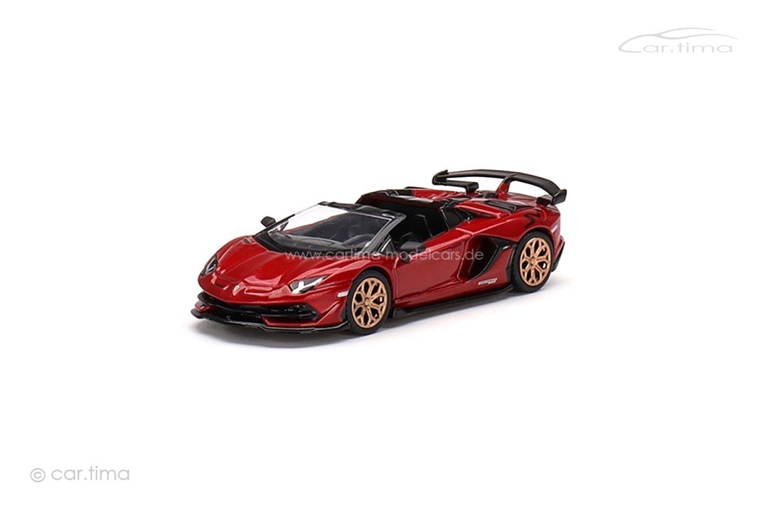 Lamborghini Aventador SVJ Roadster Rosso Efesto MINI GT 1:64 MGT00506-L
