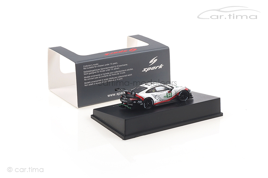 Porsche 911 RSR 24h Le Mans 2018 Bamber/Pilet/Tandy Spark 1:87 87S144