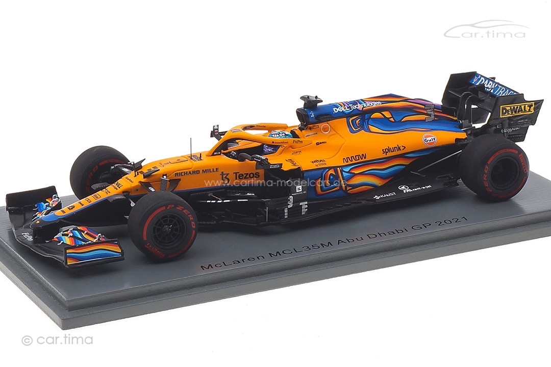 McLaren MCL35M GP Abu Dhabi 2021 Daniel Ricciardo Spark 1:43 S7854 McLaren MCL35M GP Abu Dhabi 2021 Daniel Ricciardo Spark 1:43 S7854
