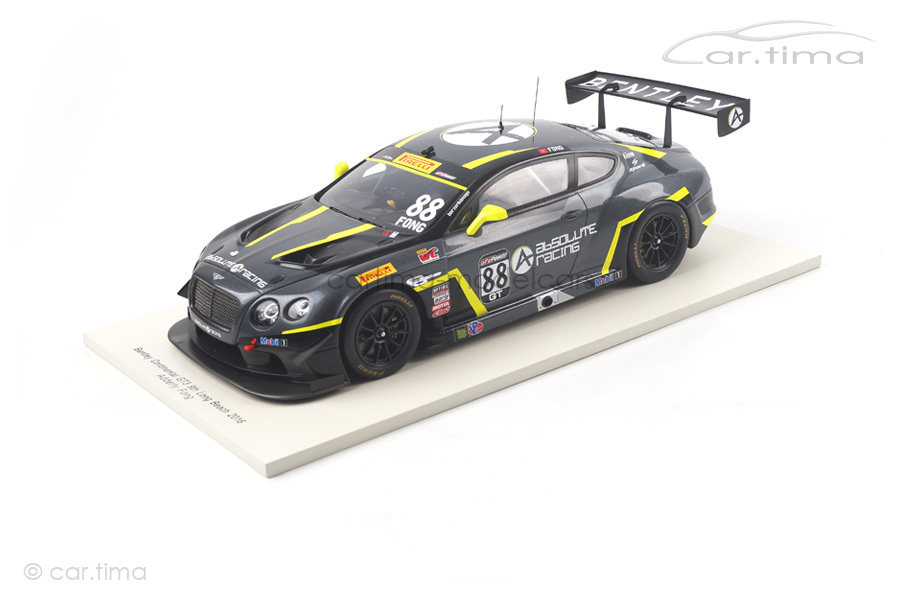 Bentley Continental GT3 Long Beach 2016 Adderly Fong Spark 1:18 18US002