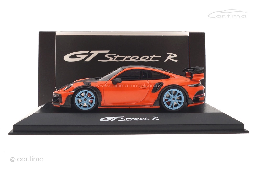 TECHART GTstreet R (Basis 992 Turbo) Gulforange/Rad Gulfblau car.tima CUSTOMIZED CAC04323008 TECHART GTstreet R (Basis 992 Turbo) Gulforange/Rad Gulfblau car.tima CUSTOMIZED CAC04323008